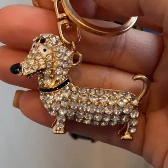 Dachshund Rhinestone Key Ring Gold Tone Dog Lover Gift New
C4 - Picture 7 of 7